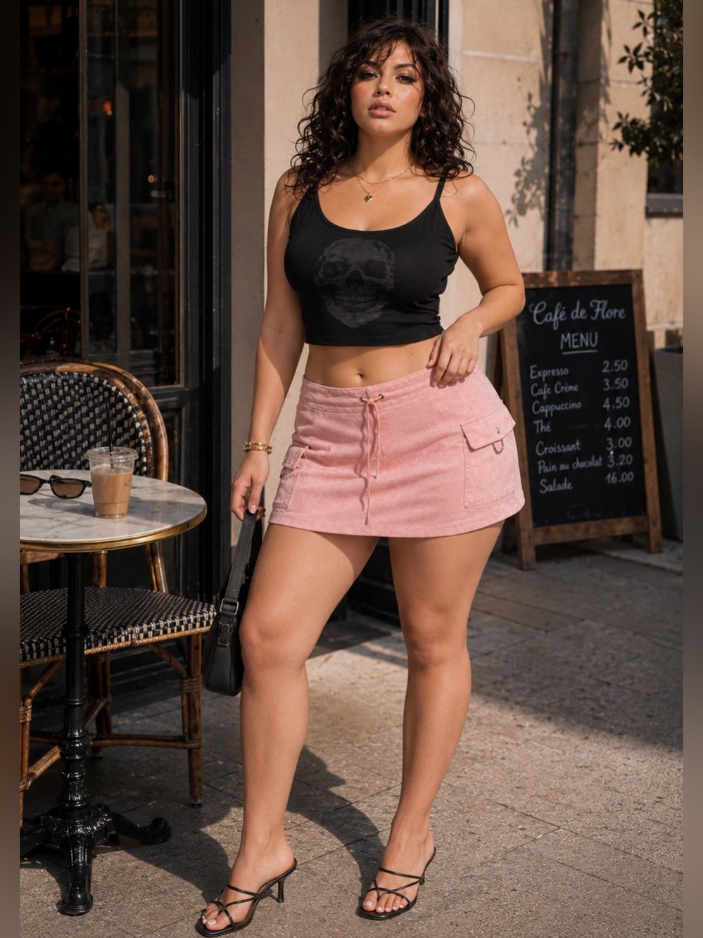 Wilson’s Leather “Maxima” Pink Suede Mini Skirt Y2K Cargo Coquette It-Girl Piece